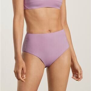 Everlane Womens High-Rise Hipster Bikini Bottom Large Lilac Purple Swim NWT
